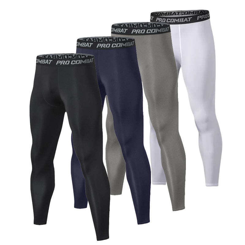 Compression Long Pant - 1 Pcs Men's Solid Color Compression
