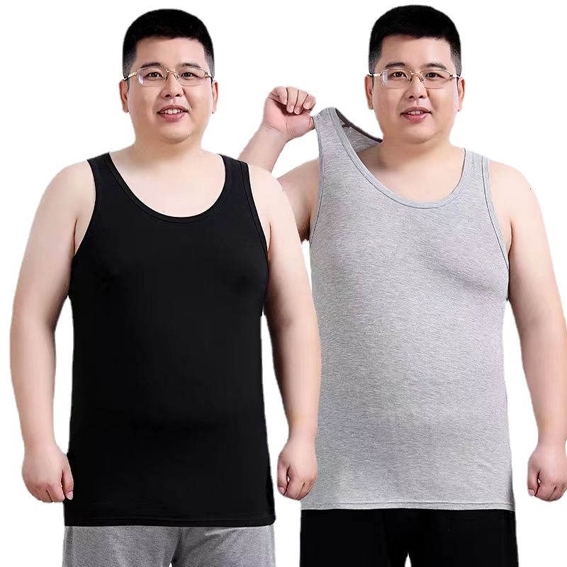 Sleeveless Undershirt - Two pieces Cotton Big Size Summer
