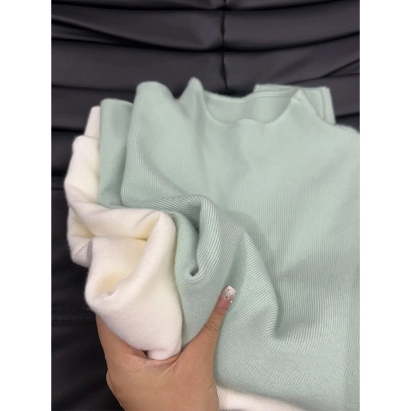 Women Swan Collar Knit Sweater - Thermal Long John ulasan dan harga