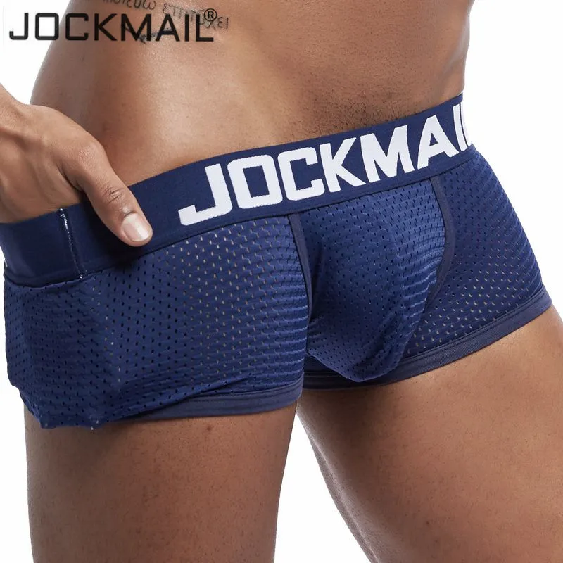 JOCKMAIL  4PCS/Lot boxer men M - Multi Pack Underwear ulasan dan harga