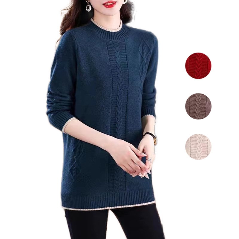 Fashion Round Neck Knitted Jum - Thermal Long John ulasan dan harga